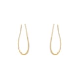 Mayors 18k Yellow Gold 1.90ct Twist Hoop Earrings