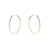 Mayors 18k Yellow Gold 1.90ct Twist Hoop Earrings