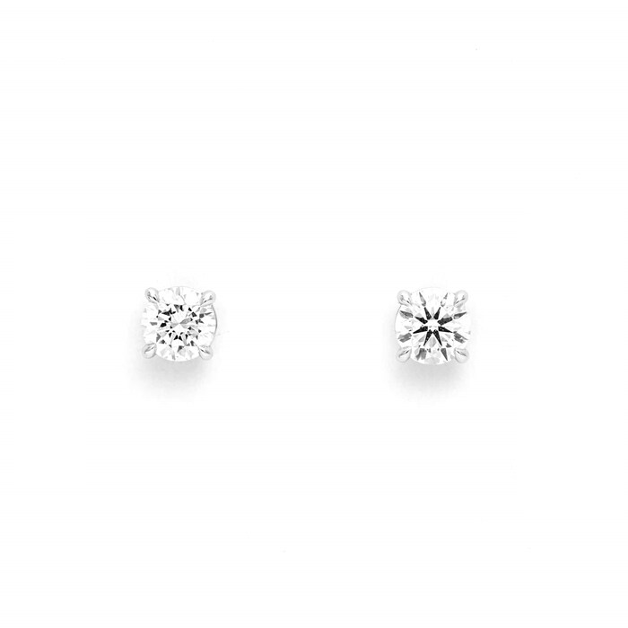 Mayors 18k White Gold 0.70ct Classic Earrings