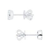 MAYORS 18k White Gold 0.46cttw Round Multistone Diamond Earrings