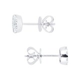 MAYORS 18k White Gold 0.62cttw Round Multistone Diamond Earrings