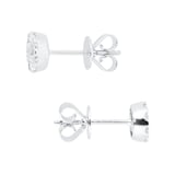 MAYORS 18k White Gold 0.62cttw Round Multistone Diamond Earrings