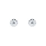 MAYORS 18k White Gold 0.60cttw Round Multistone Diamond Earrings