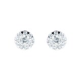 MAYORS 18k White Gold 0.96cttw Round Multistone Diamond Earrings