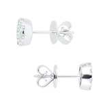 MAYORS 18k White Gold 0.96cttw Round Multistone Diamond Earrings