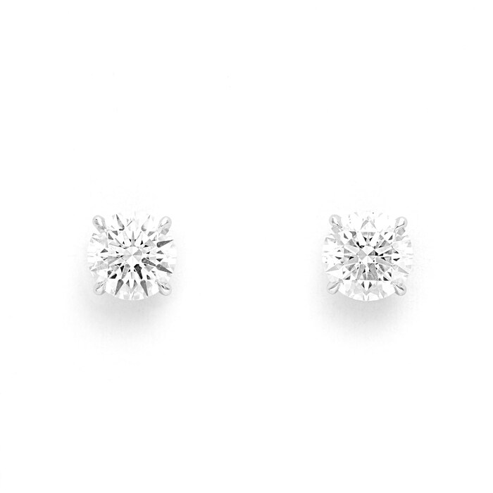 Mayors 18k White Gold 2.52ct Classic Earrings