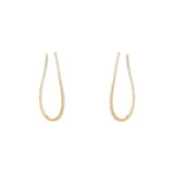 MAYORS 18k Yellow Gold 1.92ct Twist Hoop Diamond Earrings