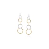 Betteridge 18k Yellow and White Gold 1.05cttw Diamond Moon Phase Convertible Earrings