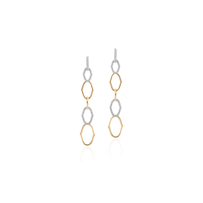 Betteridge 18k Yellow and White Gold 0.98cttw Diamond Secret Garden Convertible Earrings