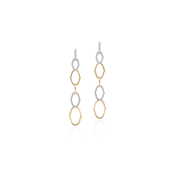 Betteridge 18k Yellow and White Gold 0.98cttw Diamond Secret Garden Convertible Earrings