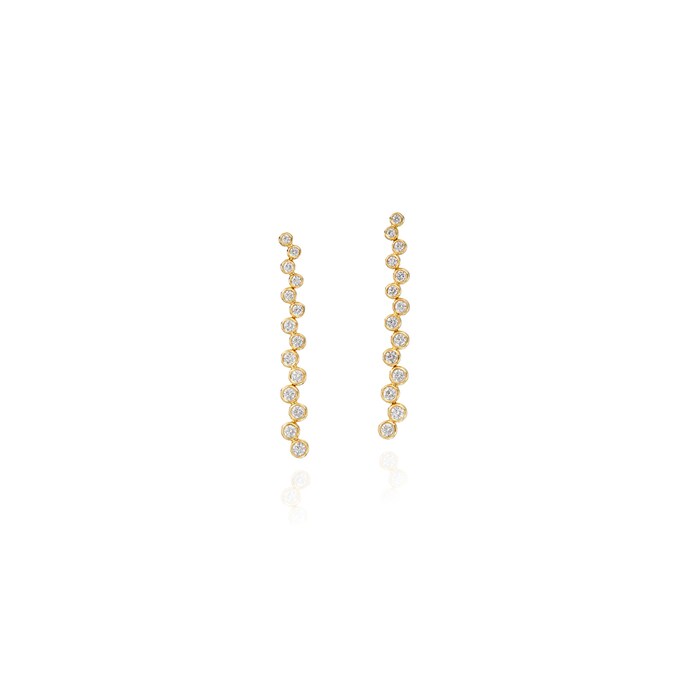 Betteridge 18k Yellow Gold 2.04cttw Diamond Zig Zag Earrings