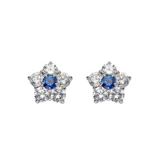 Uneek 18k White Gold 1.00cttw Diamond Cluster Stud Astra Earrings Uneek 18k White Gold 1.00cttw Diamond Cluster Stud Astra Earrings
