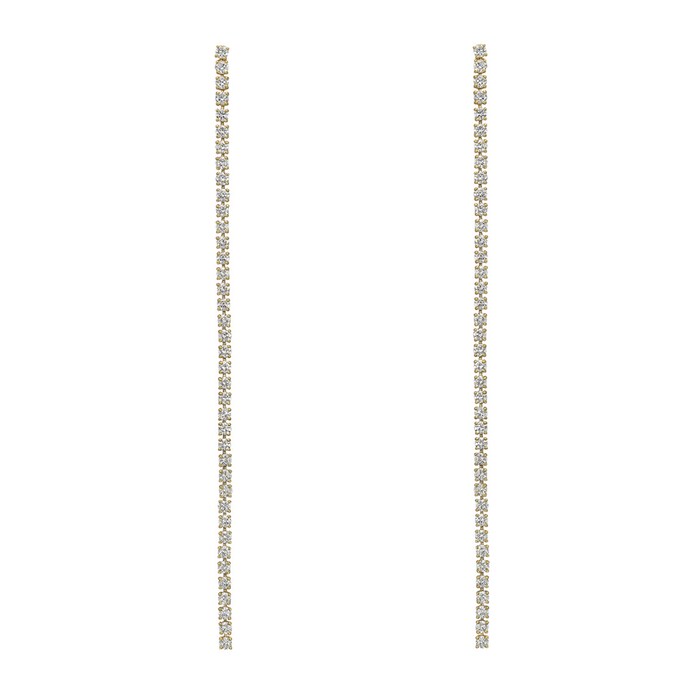 Betteridge 18k Yellow Gold 2.28cttw Diamond Line Drop Earrings