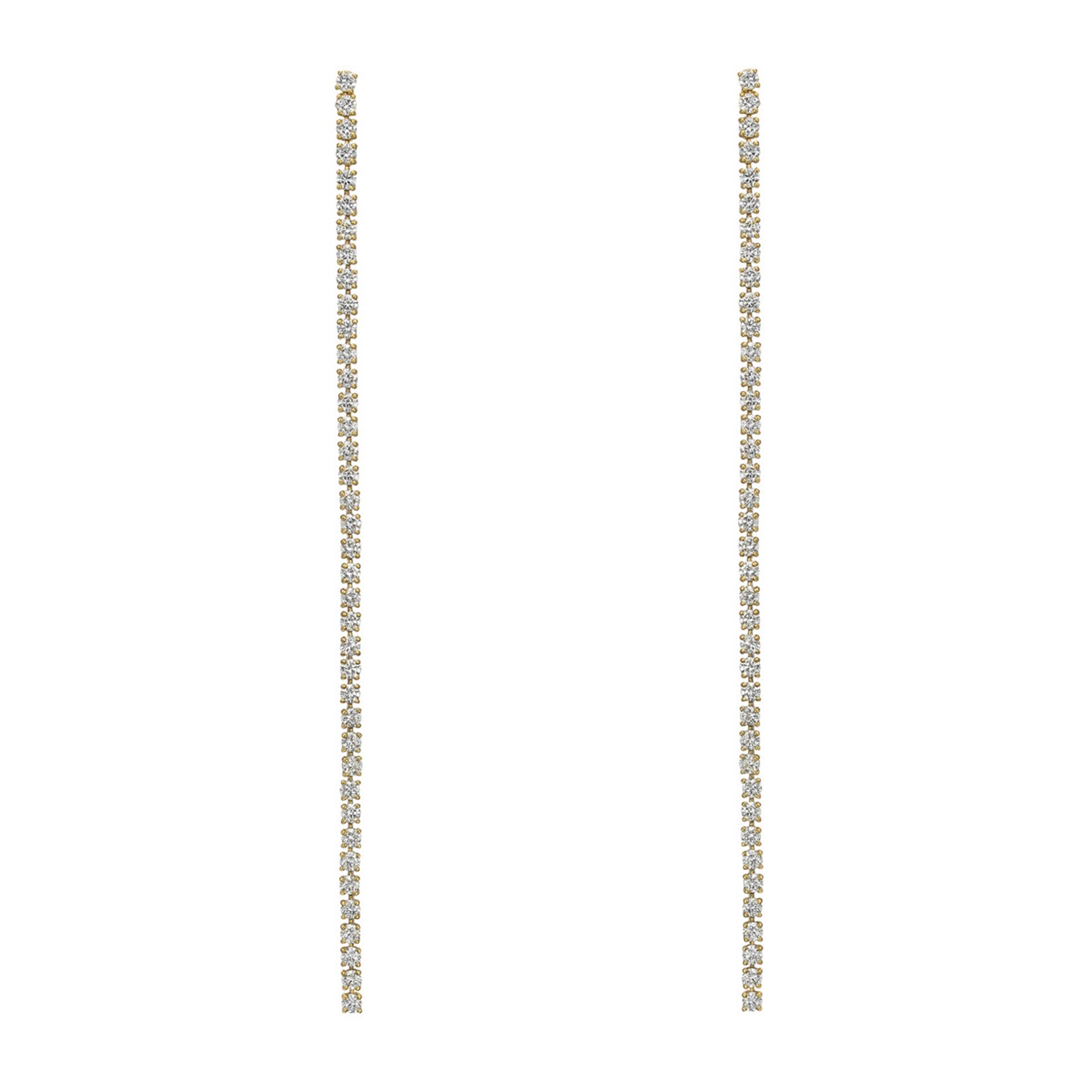 Betteridge 18k Yellow Gold 2.28cttw Diamond Line Drop Earrings