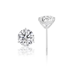 Mayors 18K White Gold 0.33cttw Diamond Stud Earrings