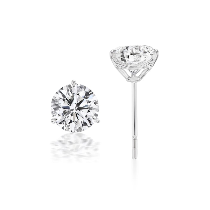 Mayors 18K White Gold 0.50cttw Diamond Stud Earrings