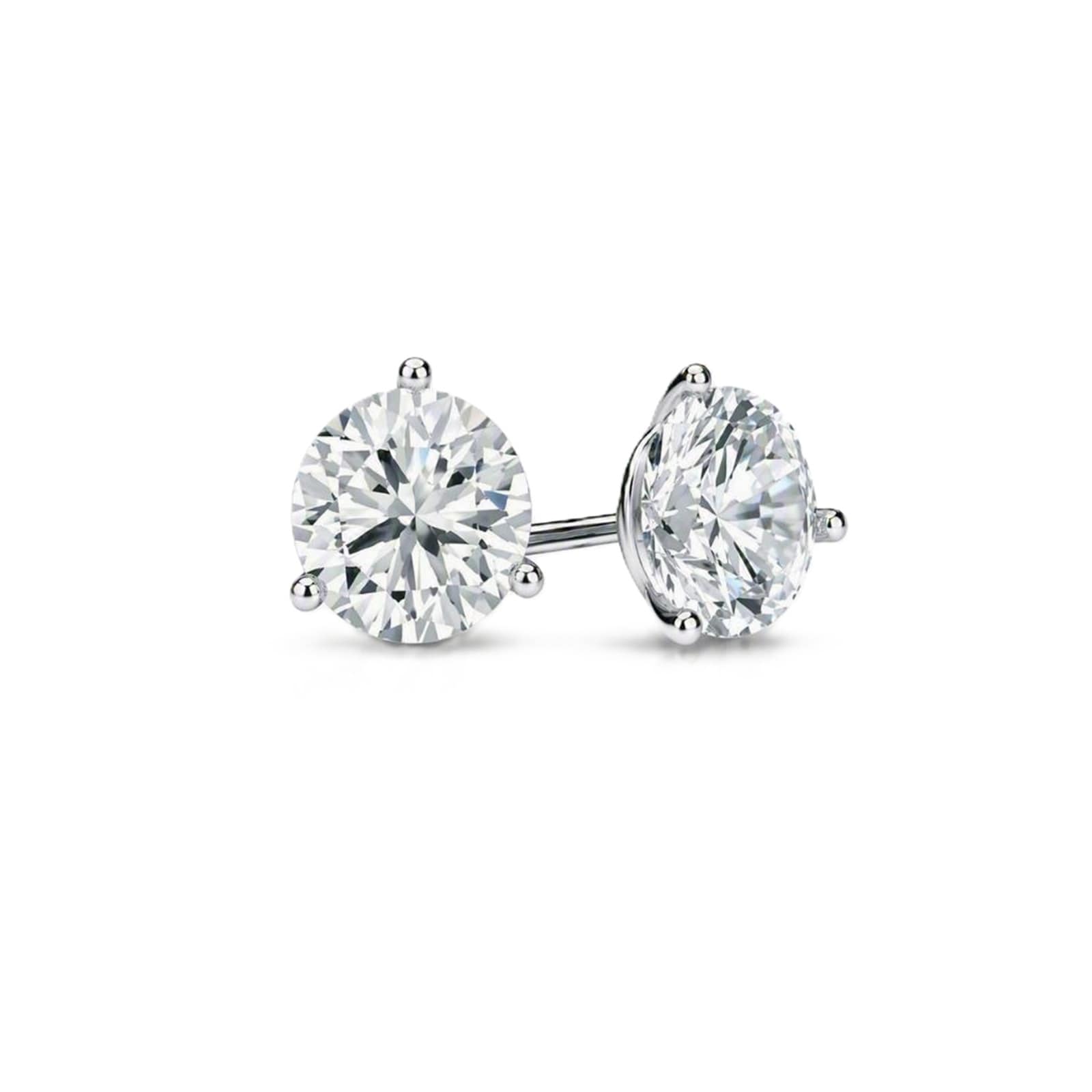 Mayors 18K White Gold 0.46cttw Diamond Stud Earrings