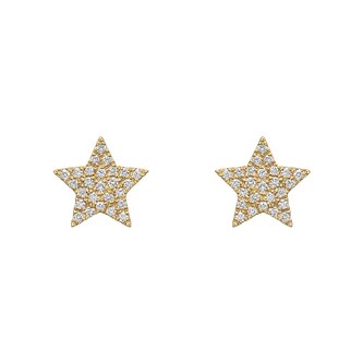 Betteridge 18k Yellow Gold 0.20cttw Pave Diamond Star Stud Earrings Betteridge 18k Yellow Gold 0.20cttw Pave Diamond Star Stud Earrings