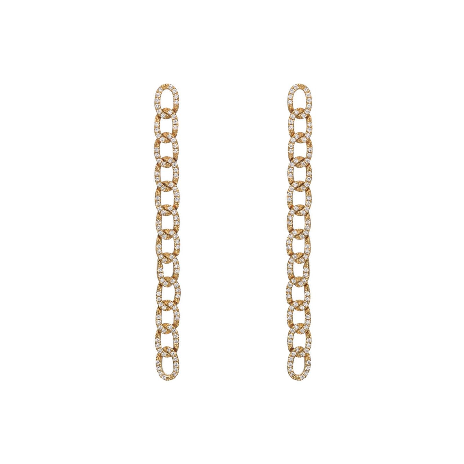 Betteridge 18k Yellow Gold 0.36cttw Diamond Curb Link Drop Earrings