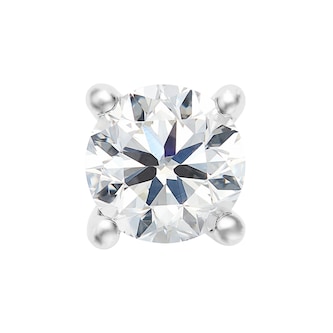Mayors Platinum 1.00cttw Diamond Solitaire Stud Earrings
