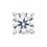 Mayors Platinum 1.00cttw Diamond Solitaire Stud Earrings