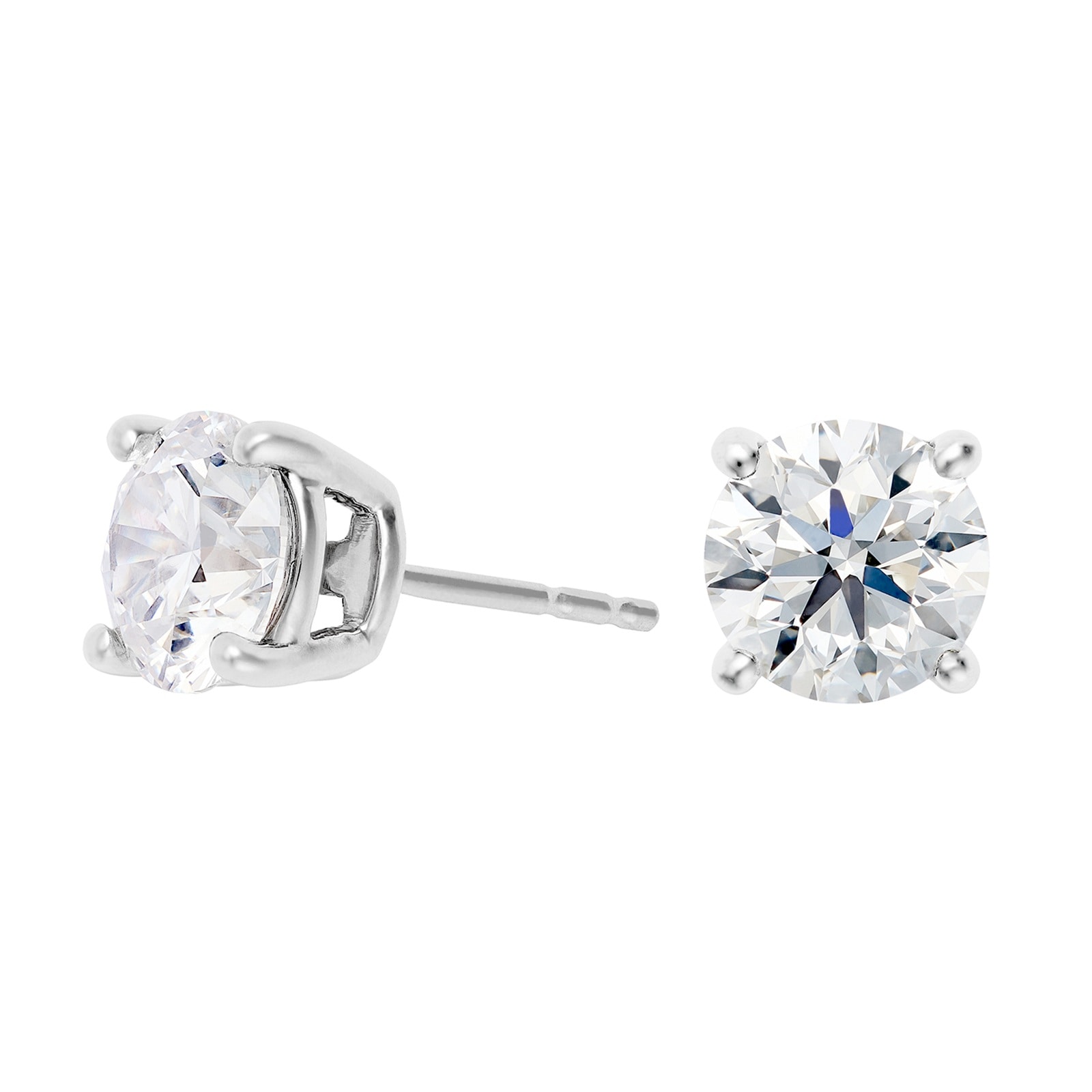 Mayors Platinum 2.00cttw Diamond Solitaire Stud Earrings