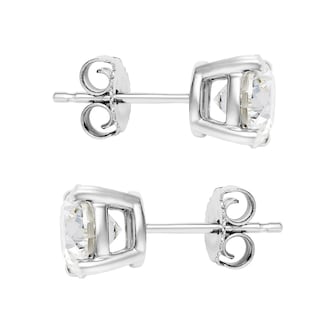 Mayors Platinum 2.00cttw Diamond Solitaire Stud Earrings