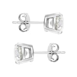 Mayors Platinum 2.00cttw Diamond Solitaire Stud Earrings