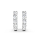 Mayors 18K White Gold 0.40cttw Diamond Huggie Earrings