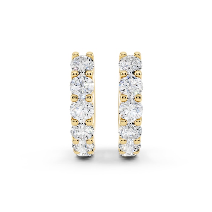 Mayors 18K Yellow Gold 0.40cttw Diamond Huggie Earrings