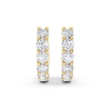 Mayors 18K Yellow Gold 0.40cttw Diamond Huggie Earrings