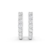 Mayors 18K White Gold 0.25cttw Diamond Huggie Earrings