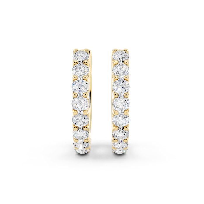 Mayors 18K Yellow Gold 0.25cttw Diamond Huggie Earrings