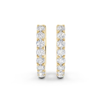 Mayors 18K Yellow Gold 0.25cttw Diamond Huggie Earrings