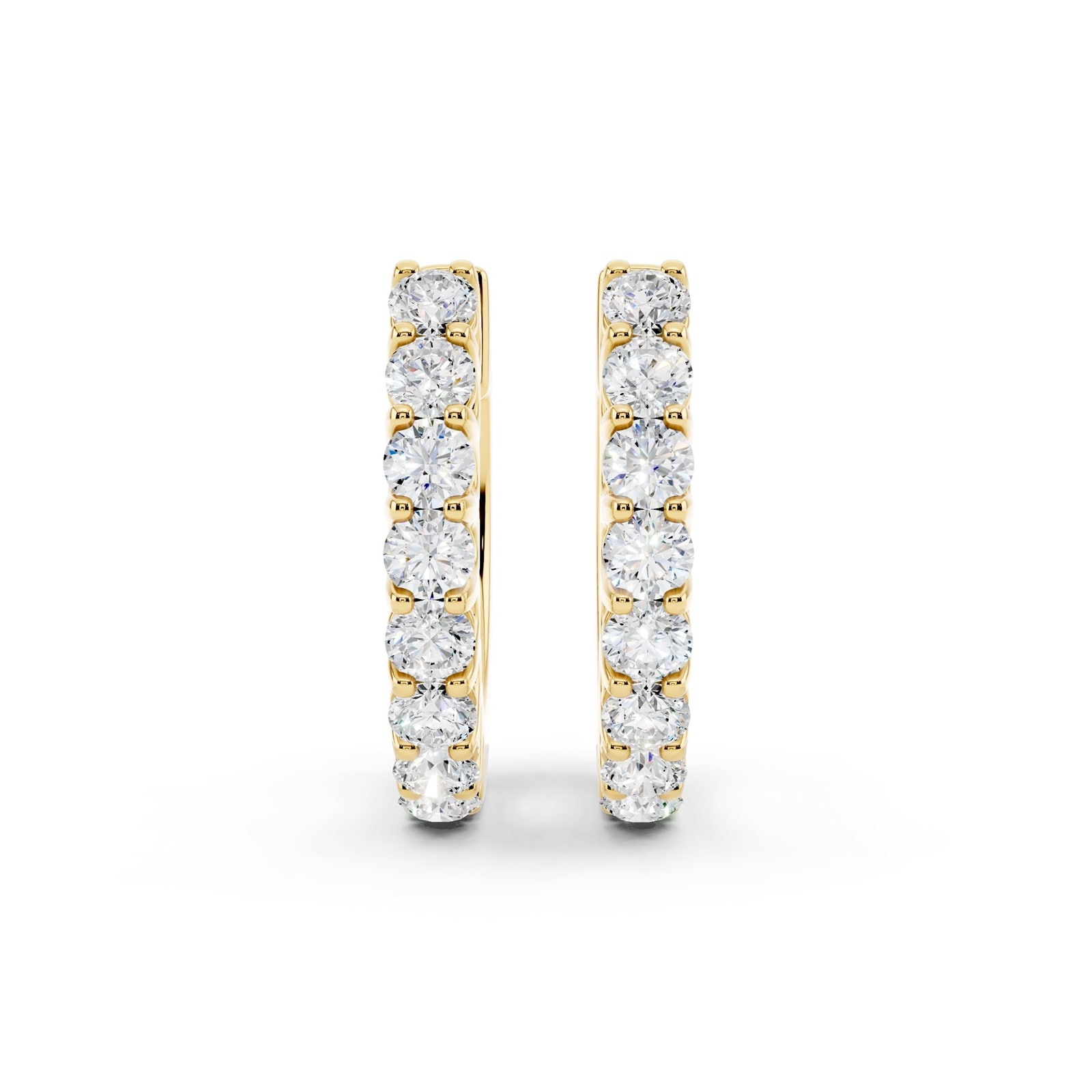 Mayors 18K Yellow Gold 0.25cttw Diamond Huggie Earrings
