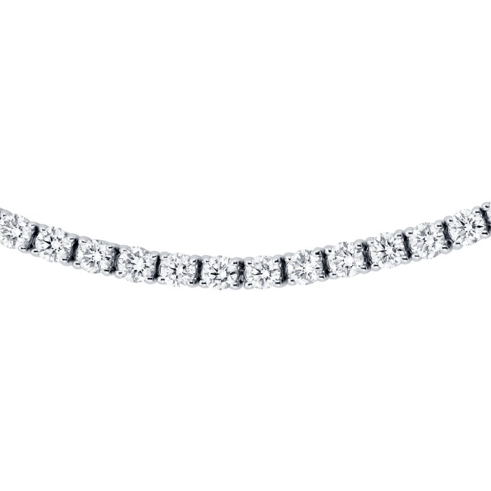 Mappin & Webb Libretto 18ct White Gold 4.48cttw Diamond Line Bracelet