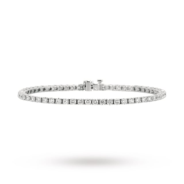 Mappin & Webb Libretto 18ct White Gold 3.90cttw Diamond Line Bracelet