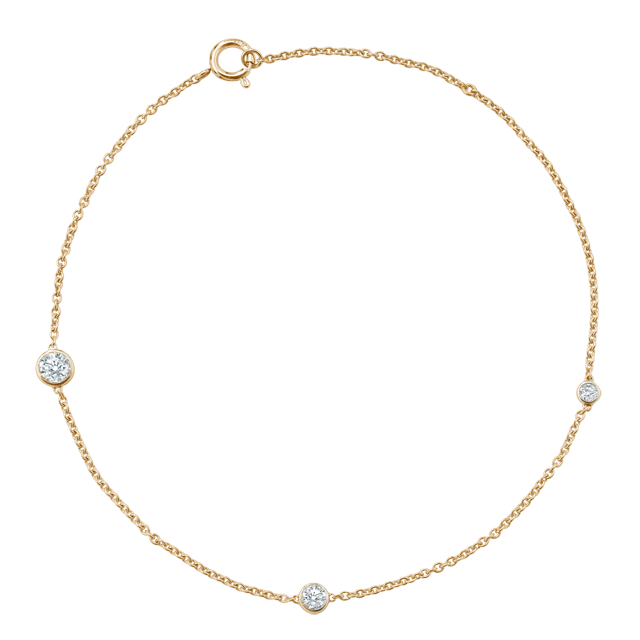 Mappin & Webb Gossamer 18ct Yellow Gold 0.26cttw Diamond Bracelet