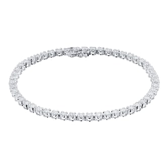 Goldsmiths 9ct White Gold 2.00cttw Diamond Tennis Bracelet Goldsmiths 9ct White Gold 2.00cttw Diamond Tennis Bracelet