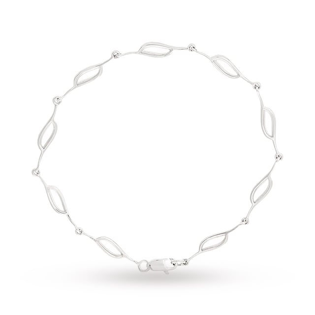 Goldsmiths white store gold bracelet