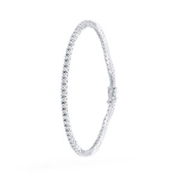 Goldsmiths 9ct White Gold 1.00ct Diamond Bracelet