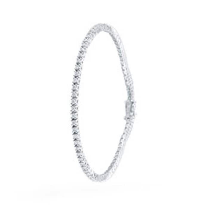 Goldsmiths 9ct White Gold 1.00ct Diamond Bracelet