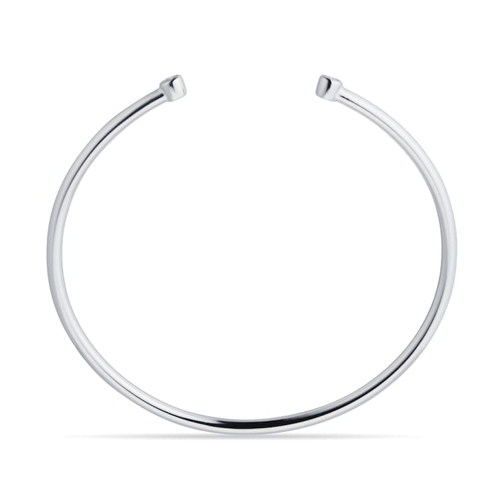 Mappin & Webb Gossamer Silver 0.15cttw Diamond Bangle