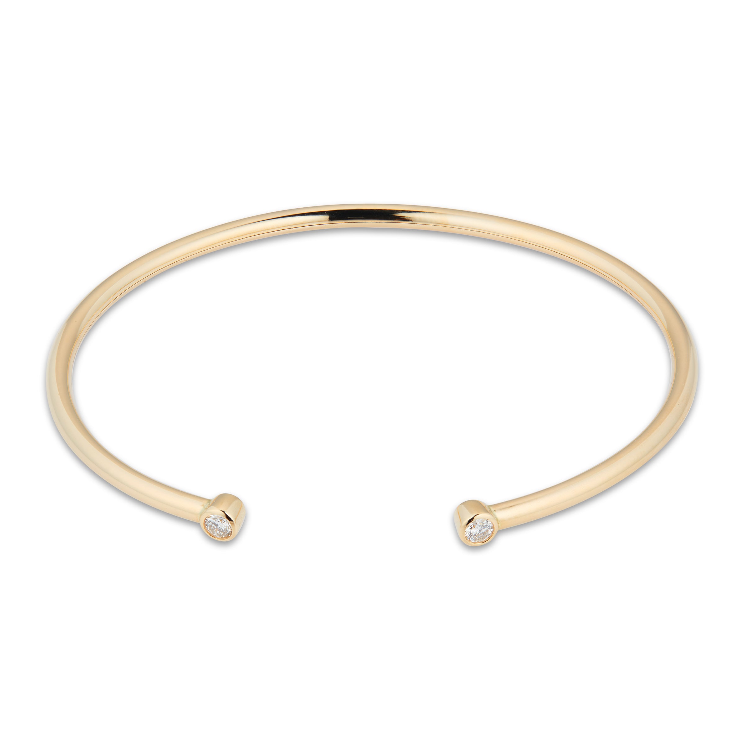 Gossamer 18ct Yellow Gold 0.15cttw Diamond Bangle