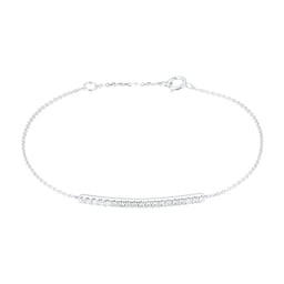 12110792 - 9ct White Gold 0.20cttw Diamond Bar Bracelet