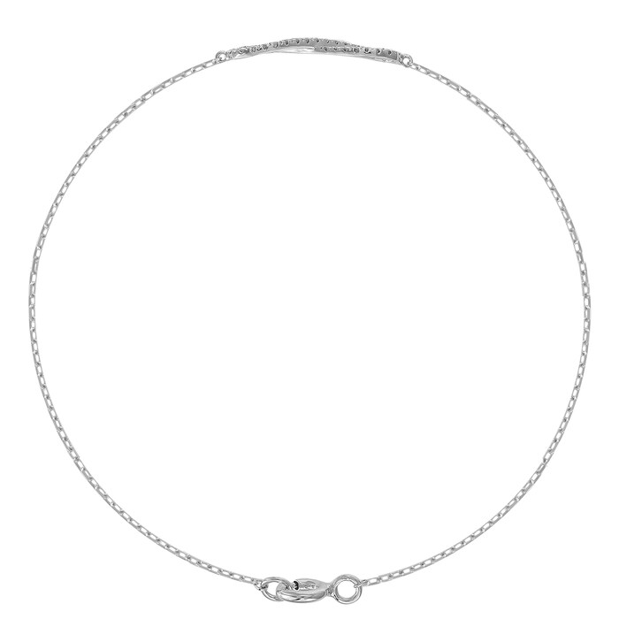 Goldsmiths 9ct White Gold 0.20ct Diamond Infinity Bracelet