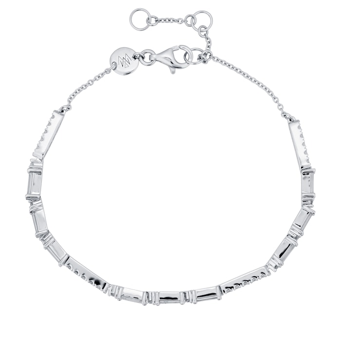 Mappin & Webb Renee 18ct White Gold 0.90cttw Diamond Line Bracelet