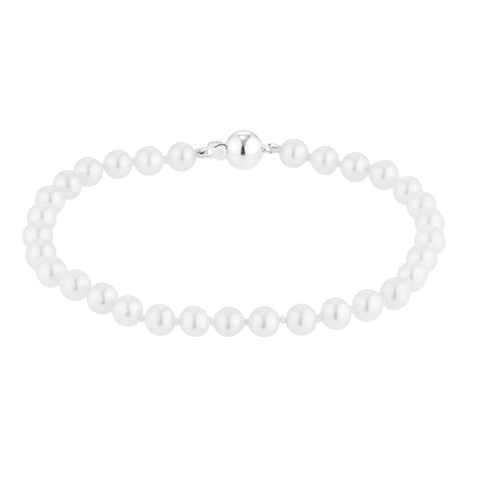 Mappin & Webb 18ct White Gold 5mm Freshwater Pearl Bracelet Mappin & Webb 18ct White Gold 5mm Freshwater Pearl Bracelet