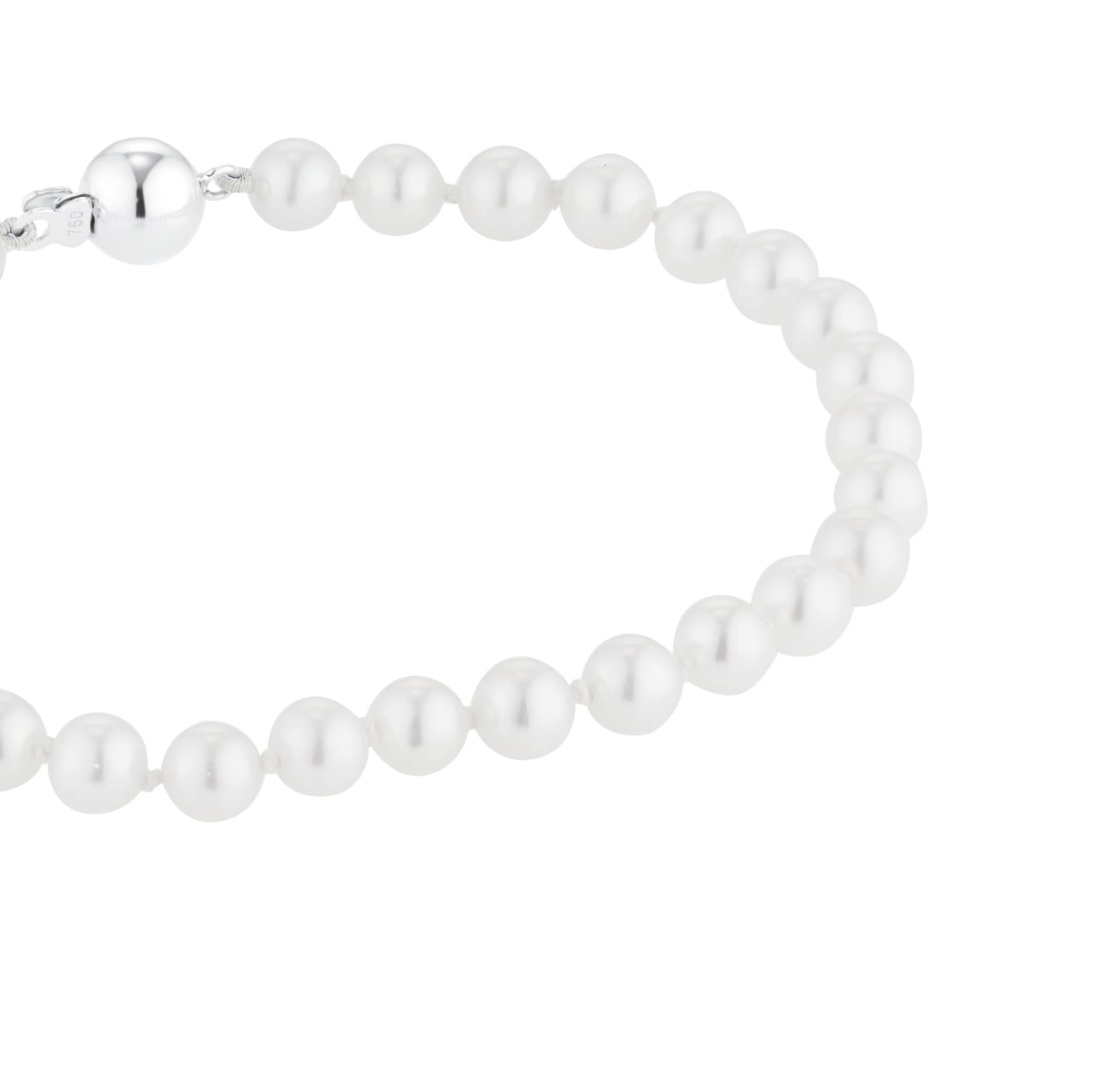 Mappin & Webb 18ct White Gold 5mm Freshwater Pearl Bracelet Mappin & Webb 18ct White Gold 5mm Freshwater Pearl Bracelet