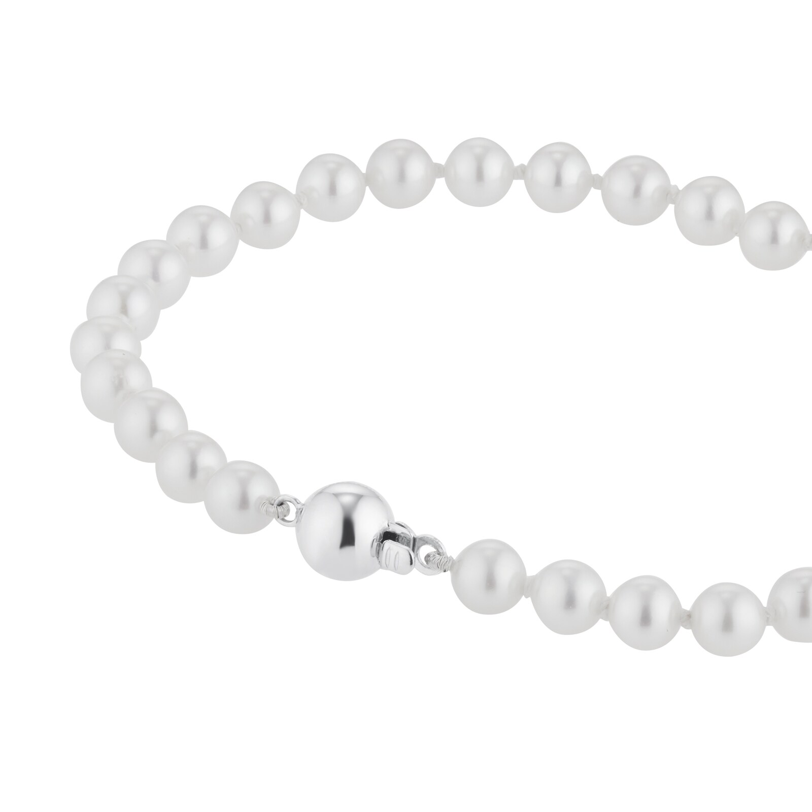 Mappin & Webb 18ct White Gold 5mm Freshwater Pearl Bracelet Mappin & Webb 18ct White Gold 5mm Freshwater Pearl Bracelet